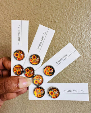 Fall Sunflower Mini Stud - W (RTS)