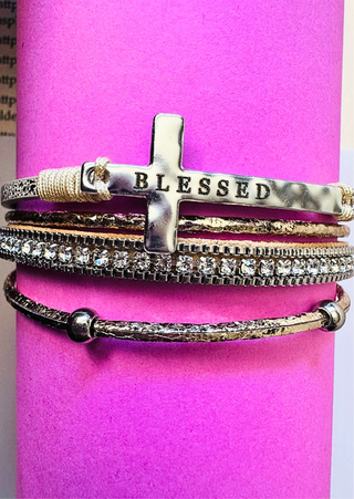 PREORDER-Blessed Cross Multi-Layered Bracelet (MOQ-3)TAT 13-15Days-W