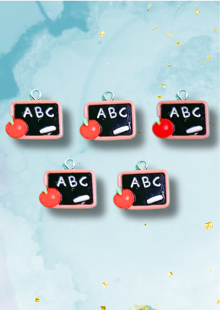 Pre order- Blackboard Charm Set of 5-W TAT 13-15 Days