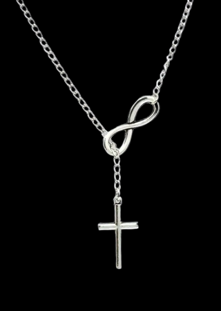 Pre order-  Infinity Cross Necklace-W TAT 13-15 Days