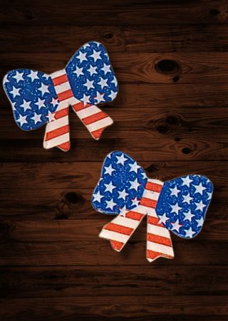 Star-Spangled Bow Studs(RTS)-W