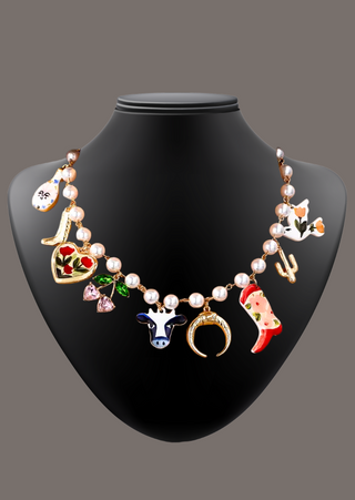 Cowgirl’s Charm Pearl Necklace-W