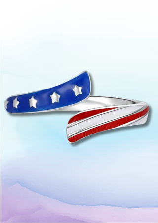 Pre Order-Stars and Stripes Ring-W TAT 13-15 Days