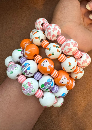 Easter Wooden Mix Style Bracelets-W