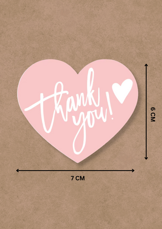 Heart Shape "Thank You!" Cards(Set of 30pcs) RTS-W