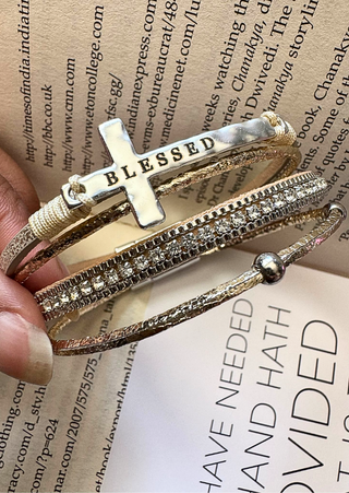 PREORDER-Blessed Cross Multi-Layered Bracelet (MOQ-3)TAT 13-15Days-W