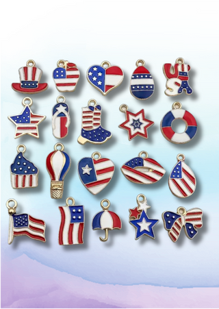 Assorted Patriotic Charm (Set of 10pcs)-W