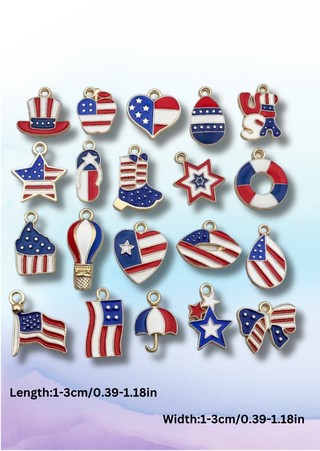 Assorted Patriotic Charm (Set of 10pcs)-W