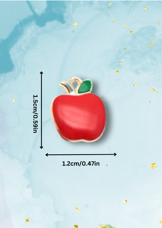 Pre order- Apple Charm Set of 5-W TAT 13-15 Days