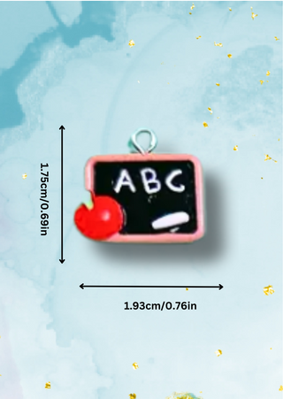 Pre order- Blackboard Charm Set of 5-W TAT 13-15 Days