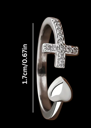 Pre order- Heart of Faith Ring-W TAT 13-15 Days.