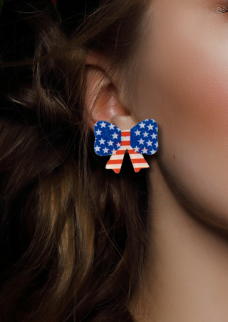 Star-Spangled Bow Studs(RTS)-W