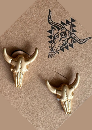 Western Long Horn Stud (Golden)