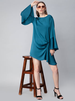 Asymmetric Draped Dress