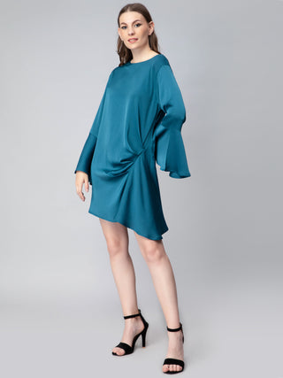 Asymmetric Draped Dress