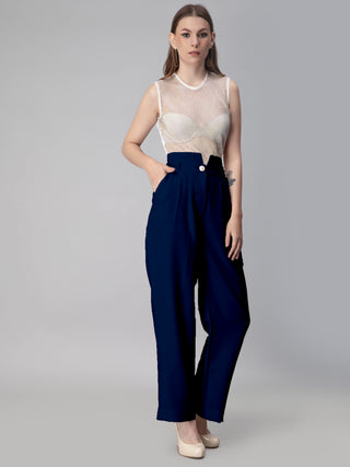 Pleated  High Waisted Pants