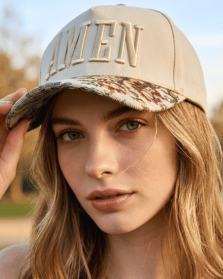 Pre-Order Faith Embroidered Cotton Curved Brim Caps-W