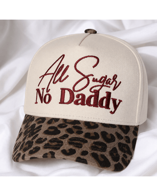 Pre-Order Embroidered Animal Print Cotton Curved Brim Caps-W