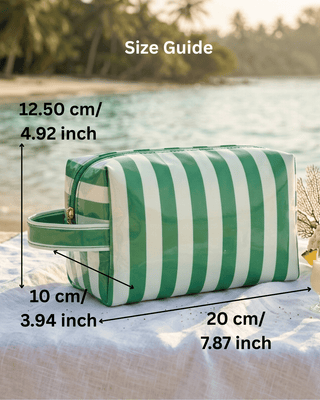 PVC Waterproof Striped Beach Make Up Bags-W