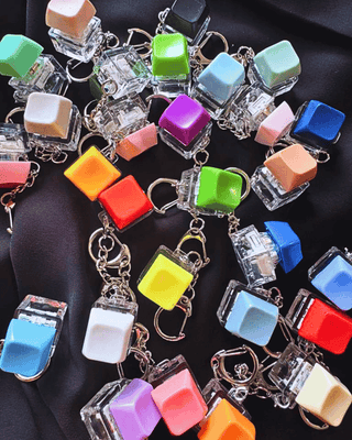 Viral Fidget Keyboard Clicker Keychain/Bag Charm-W
