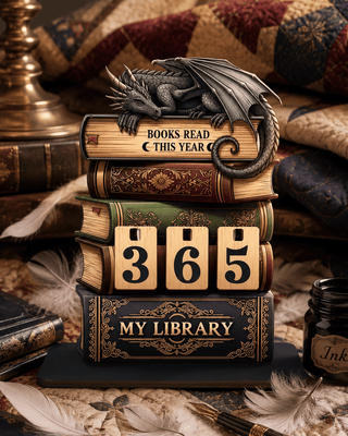 Dragon Book Reading Tracker Wooden-W