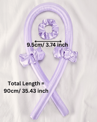 Luxury Satin Heatless Hair Curling Foam Rods-W
