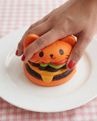 Viral Kawaii Jumbo Cat Burger Squishy-W