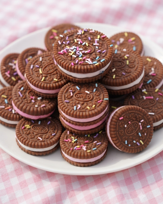 Viral Oreo Sprinkle Squishy Brown-W