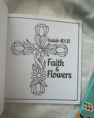 Faith Bible Coloring Book With Pencil Colour Set-W
