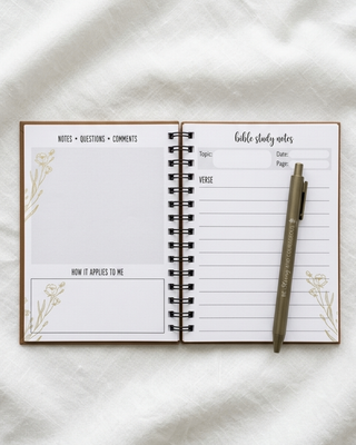 Pre-Order Faith Notebook/Journal with Pens Fall & Holiday Colors-W