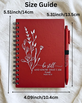 Pre-Order Faith Notebook/Journal with Pens Fall & Holiday Colors-W