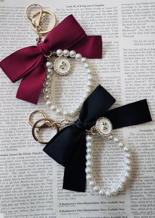 Christmas Bag Charm with Bracelet Lanyard(Set of 4)-W