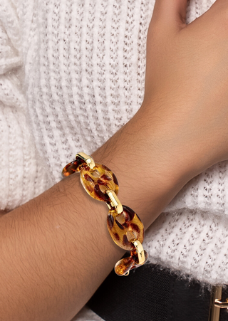NEW ARRIVAL-Leopard Print Boho Bracelet-W