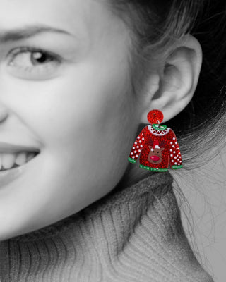 Ugly Sweater Earrings-W