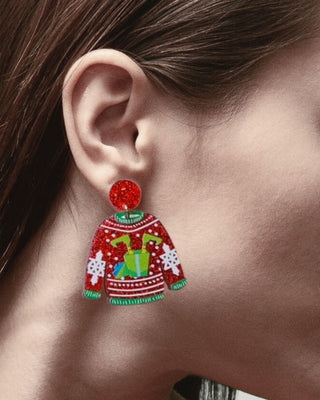 Ugly Sweater Earrings-W