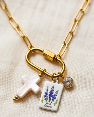 Pre-Order DIY Birth Month Floral Handmade Necklace-W