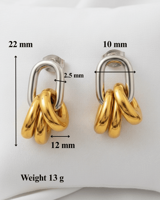 Duo-Toned Necklaces, Bracelet & Earring-W