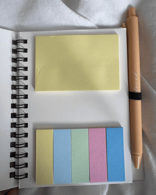 Faith Pastel Diary with Pens, Sticky Notes & Page Holder-W