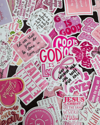 Faith Bible Travel & Accessory Bundle With Pink Bows Assorted-W
