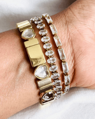 Crystal Zircon Adjustable Stack Bracelet-W