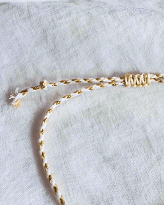 Handmade Jesus Cross Charm Adjustable Macrame Bracelet-W
