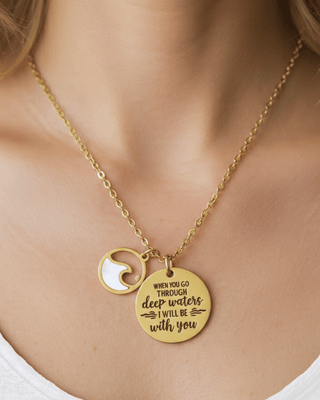 Faith Mustard Seed Charm Necklace Gold-W RTS