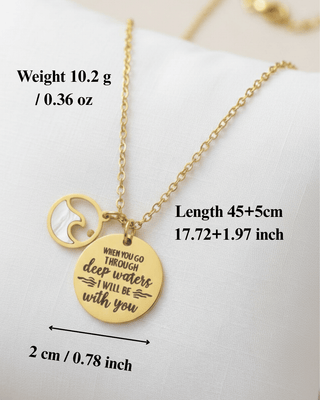 Faith Mustard Seed Charm Necklace Gold-W RTS