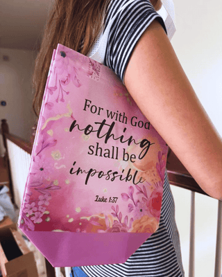 Faith Bible Scripture Floral Gift Bags-W