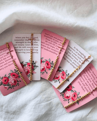 Faith Based cards with Bracelet for Mom’s of Faith-W