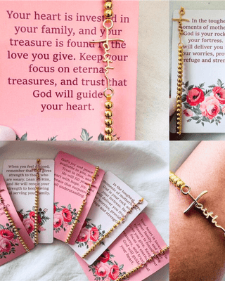 Faith Based cards with Bracelet for Mom’s of Faith-W