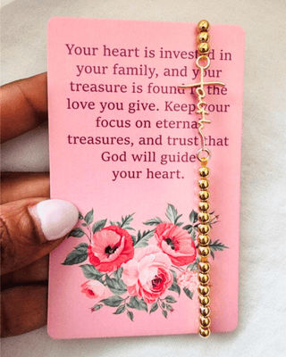 Faith Based cards with Bracelet for Mom’s of Faith-W