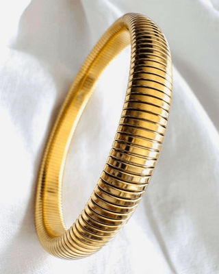 Gold & Silver Rectangular Patterned Bracelets-W