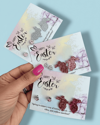 Spring Bunny & Solitaire Stud Mix Assorted MOQ 3-W