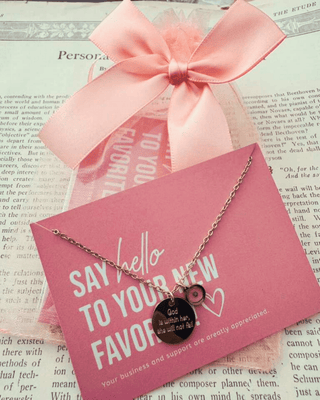 "God Is Within Her" Mustard Seed Pendant Necklace-W